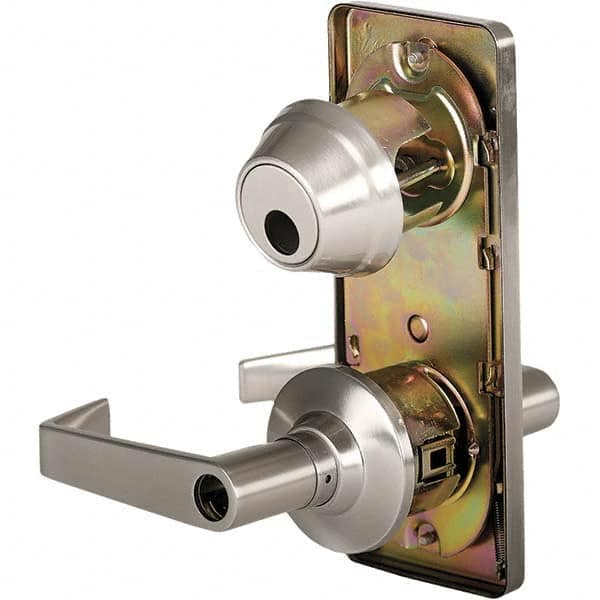 Stanley - Entry Lever Lockset for 1-3/8 to 1-3/4" Thick Doors - Exact Industrial Supply