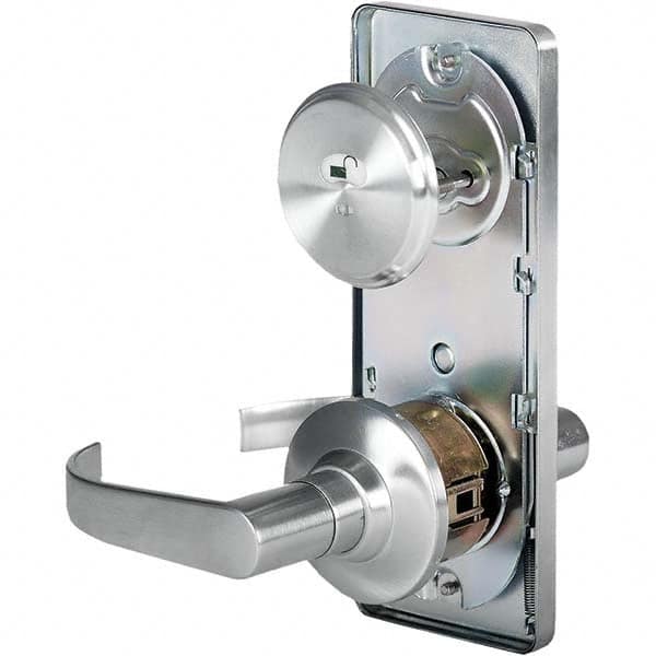 Stanley - Privacy Lever Lockset for 1-3/8 to 1-3/4" Thick Doors - Exact Industrial Supply
