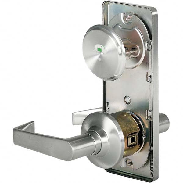 Stanley - Privacy Lever Lockset for 1-3/8 to 1-3/4" Thick Doors - Exact Industrial Supply