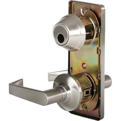 Stanley - Passage Lever Lockset for 1-3/8 to 1-3/4" Thick Doors - Exact Industrial Supply