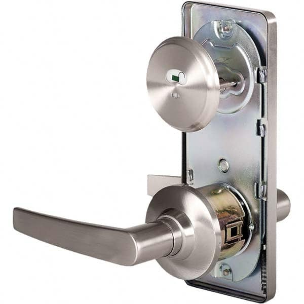 Stanley - Privacy Lever Lockset for 1-3/8 to 1-3/4" Thick Doors - Exact Industrial Supply