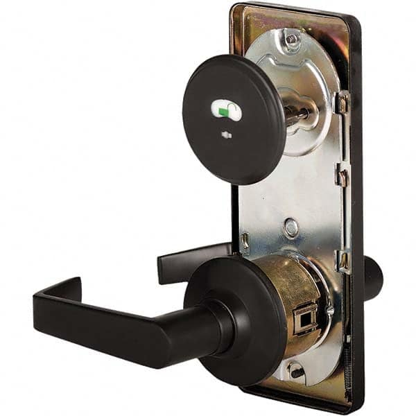 Stanley - Privacy Lever Lockset for 1-3/8 to 1-3/4" Thick Doors - Exact Industrial Supply