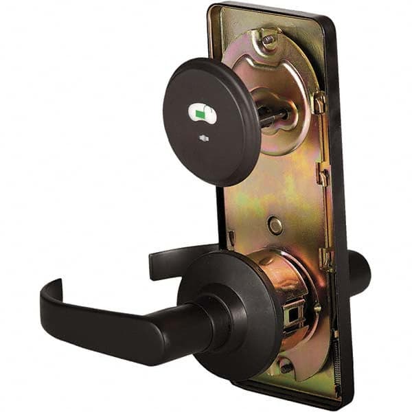Stanley - Privacy Lever Lockset for 1-3/8 to 1-3/4" Thick Doors - Exact Industrial Supply