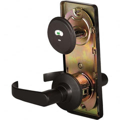 Stanley - Privacy Lever Lockset for 1-3/8 to 1-3/4" Thick Doors - Exact Industrial Supply
