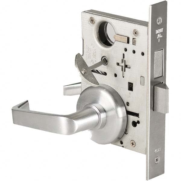 Best - Privacy Lever Lockset for 1-3/4" Thick Doors - Exact Industrial Supply
