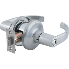 Stanley - Privacy Lever Lockset for 1-3/8 to 1-3/4" Thick Doors - Exact Industrial Supply