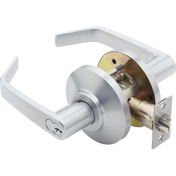 Best - Storeroom Lever Lockset for 1-3/8 to 2" Thick Doors - Exact Industrial Supply