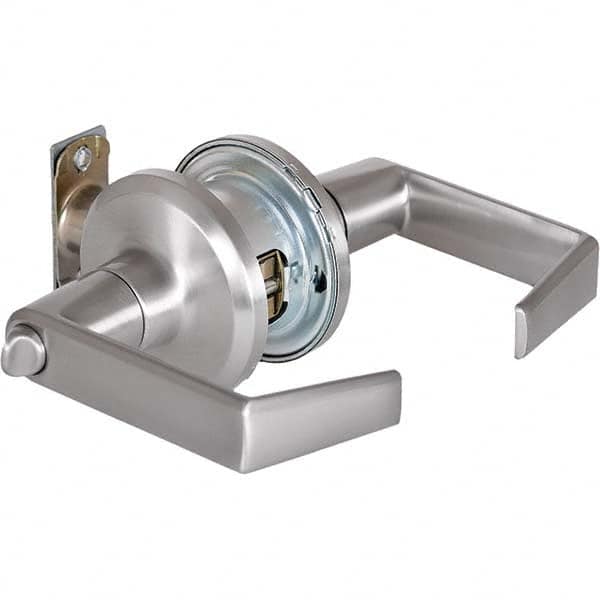 Stanley - Privacy Lever Lockset for 1-3/8 to 1-3/4" Thick Doors - Exact Industrial Supply