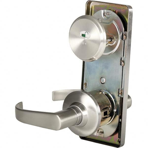 Stanley - Privacy Lever Lockset for 1-3/8 to 1-3/4" Thick Doors - Exact Industrial Supply