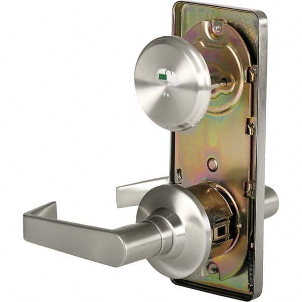 Stanley - Privacy Lever Lockset for 1-3/8 to 1-3/4" Thick Doors - Exact Industrial Supply