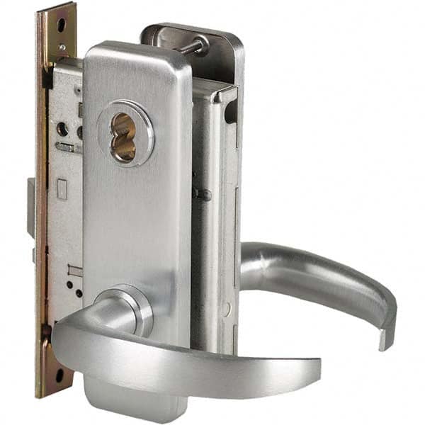 Best - Storeroom Lever Lockset for 1-3/4" Thick Doors - Exact Industrial Supply