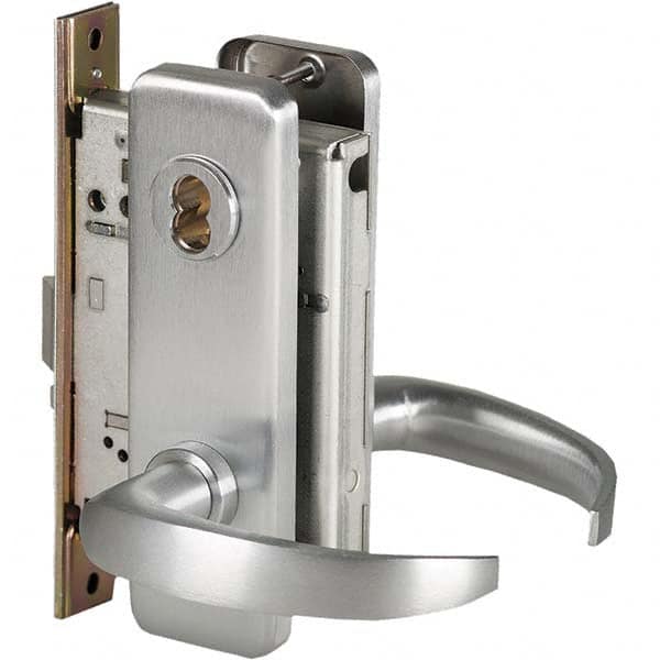 Best - Storeroom Lever Lockset for 1-3/4" Thick Doors - Exact Industrial Supply