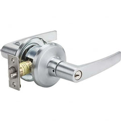 Stanley - Storeroom Lever Lockset for 1-3/8 to 1-3/4" Thick Doors - Exact Industrial Supply