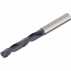 Jobber Length Drill Bit: 140 °, Solid Carbide TiAlN Finish, Right Hand Cut, Spiral Flute, Straight-Cylindrical Shank, Series SD1105A