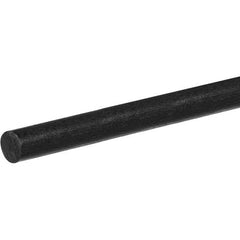 Plastic Rod: Carbon Fiber (Unidirectional), 4' Long, 1/8″ Dia, Black
