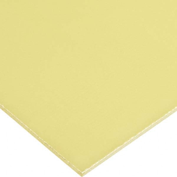 Plastic Sheet: Garolite, 1/16″ Thick, 6″ Long, Yellow, 36,000 psi Tensile Strength Rockwell M-110