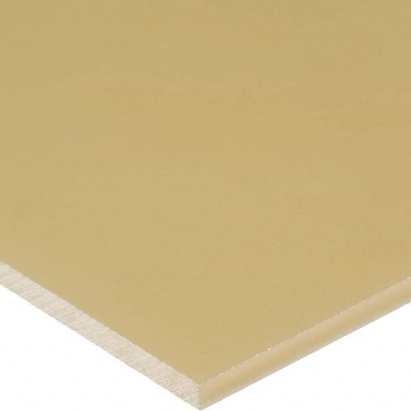 Plastic Sheet: Polyether Ether Ketone, 1/2″ Thick, Beige, 13,750 psi Tensile Strength Rockwell M-100