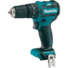 Makita - 12 Volt 3/8" Keyless Chuck Cordless Hammer Drill - 0 to 22,500 BPM, 0 to 1,500 RPM, Reversible - Exact Industrial Supply