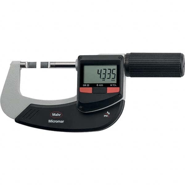 Mahr - Electronic Outside Micrometers Type: Standard Minimum Measurement (Decimal Inch): 0.0000 - Exact Industrial Supply