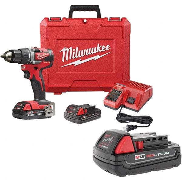 Milwaukee Tool - Cordless Drills Battery Voltage: 18 Battery Chemistry: Lithium-Ion - Exact Industrial Supply