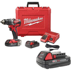 Milwaukee Tool - Cordless Drills Battery Voltage: 18 Battery Chemistry: Lithium-Ion - Exact Industrial Supply