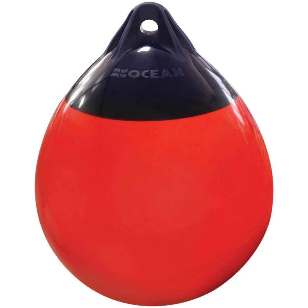 Ocean Fender - Flotation Device Accessories; Type: Buoy ; For Use With: Boat ; Additional Information: Buoy, R2, 38X50cm, Red/Blue - Exact Industrial Supply