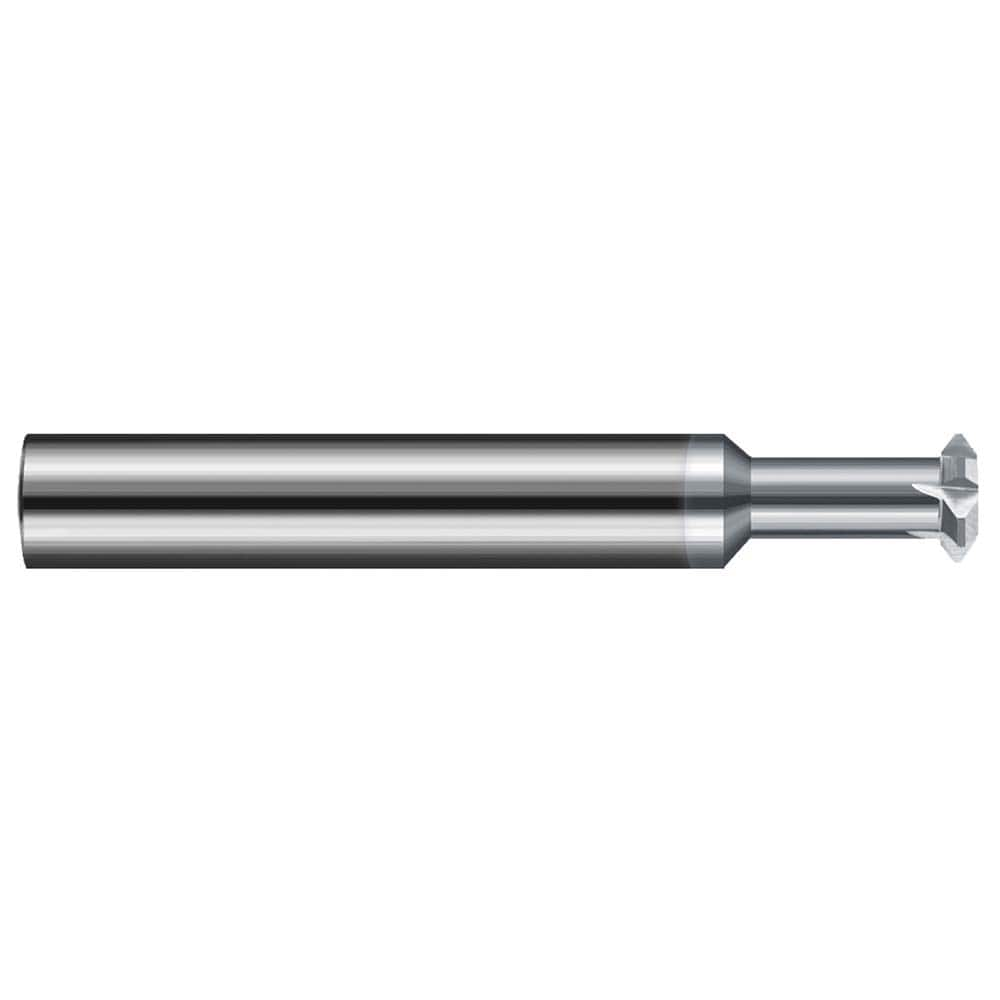 Harvey Tool - 1/2° 1/2" Cut Diam, 0.2075" Cut Width, 1/2" Shank, Solid Carbide Double-Angle Cutter - Exact Industrial Supply