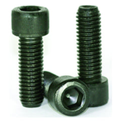 #10-24 × 1 1/4″ - Black Finish Heat Treated Alloy Steel - Cap Screws - Socket Head - Exact Industrial Supply