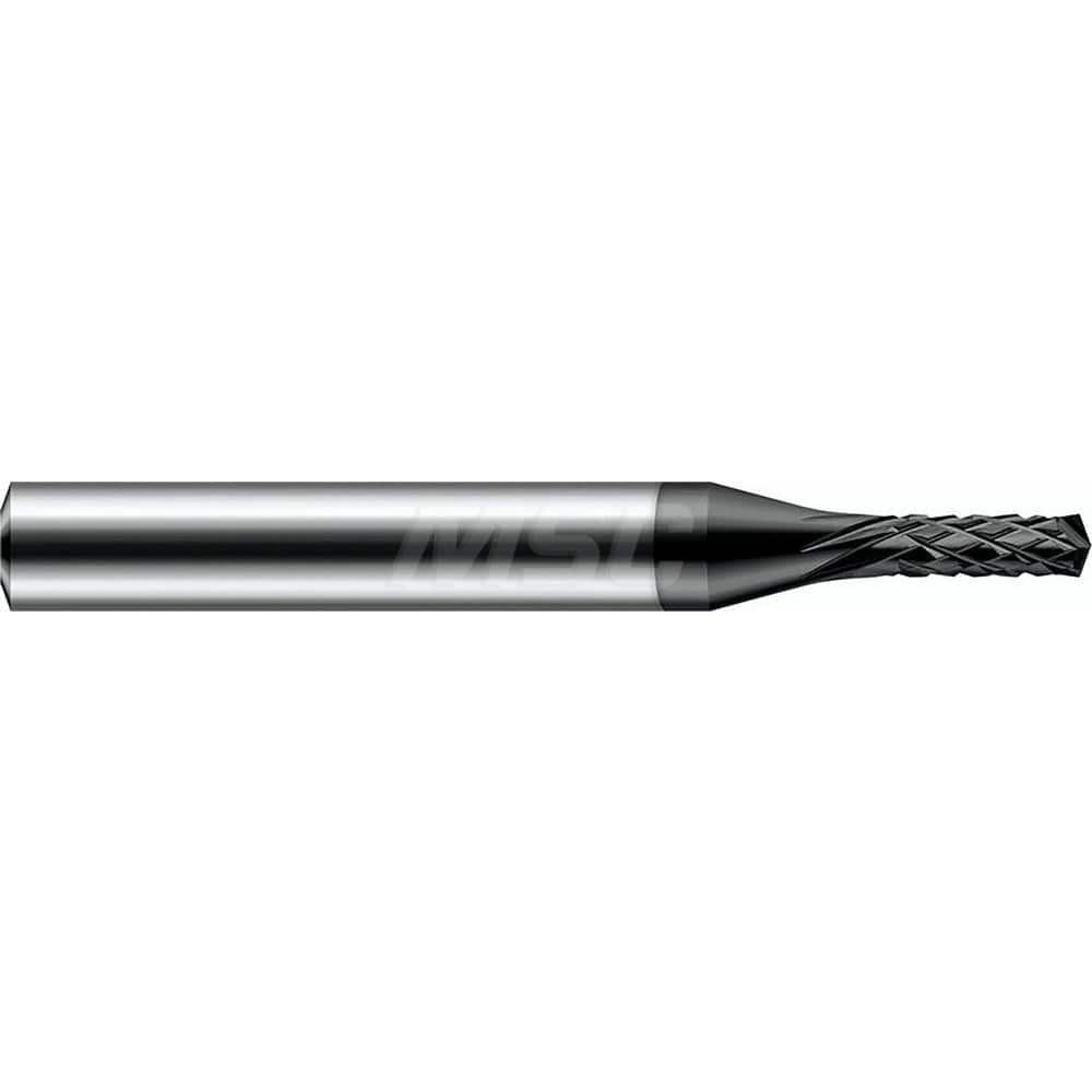 Harvey Tool - 1/4" Diam, 3/4" LOC, 1/4" Shank Diam, 10-Flute 140° Drill Point Diamond-Pattern Router Bit - Exact Industrial Supply