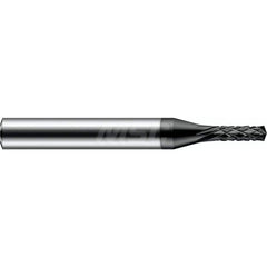 Harvey Tool - 3/16" Diam, 0.563" LOC, 3/16" Shank Diam, 9-Flute 140° Drill Point Diamond-Pattern Router Bit - Exact Industrial Supply