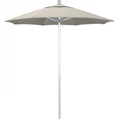 California Umbrella - Patio Umbrellas; Umbrella Diameter (Inch): 90 ; Height (Feet): 8.000 ; Fabric Color: Antique Beige ; Base Included: No ; Frame Material: Aluminum ; Frame Color: Silver - Exact Industrial Supply