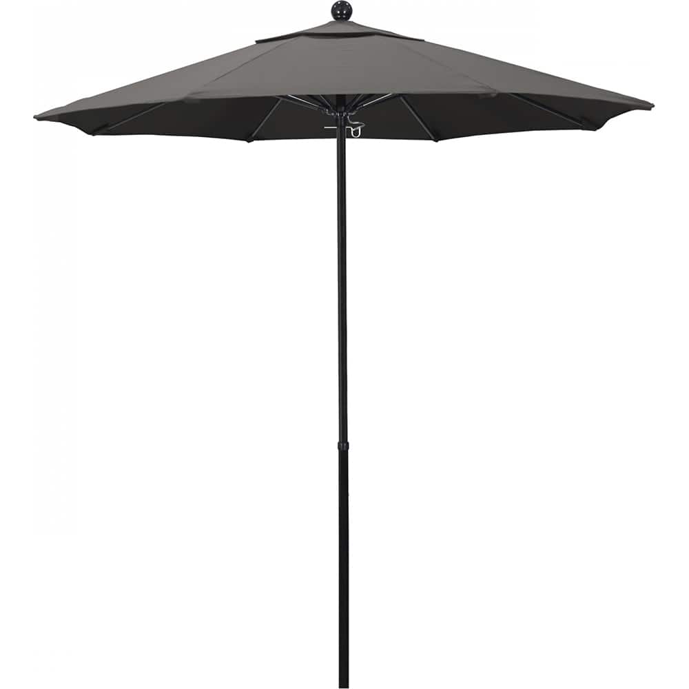 California Umbrella - Patio Umbrellas; Umbrella Diameter (Inch): 90 ; Height (Feet): 7.750 ; Fabric Color: Pacifica Taupe ; Base Included: No ; Frame Material: Aluminum ; Frame Color: Black - Exact Industrial Supply