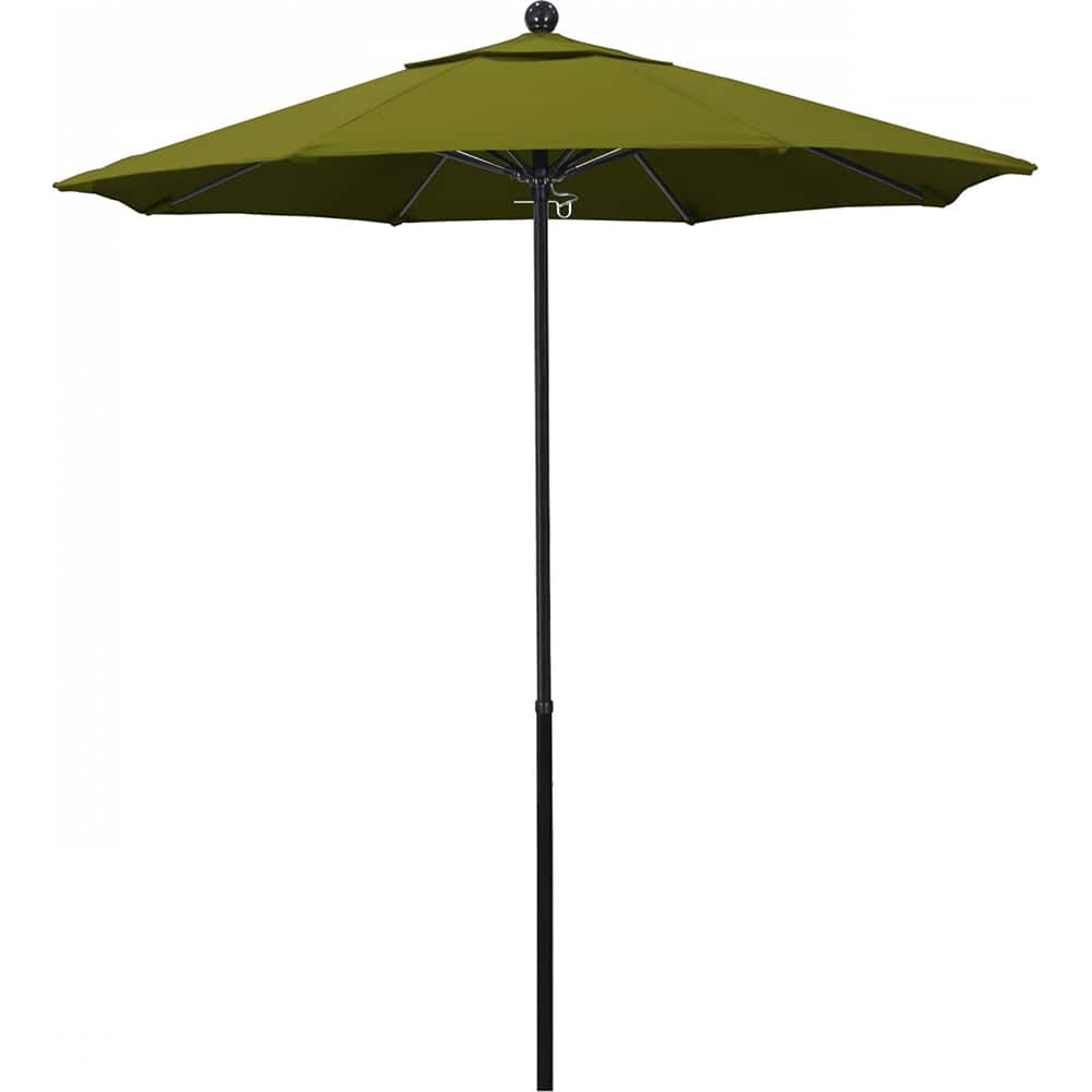 California Umbrella - Patio Umbrellas; Umbrella Diameter (Inch): 90 ; Height (Feet): 7.750 ; Fabric Color: Pacifica Ginkgo ; Base Included: No ; Frame Material: Fiberglass-reinforced Nylon ; Frame Color: Black - Exact Industrial Supply
