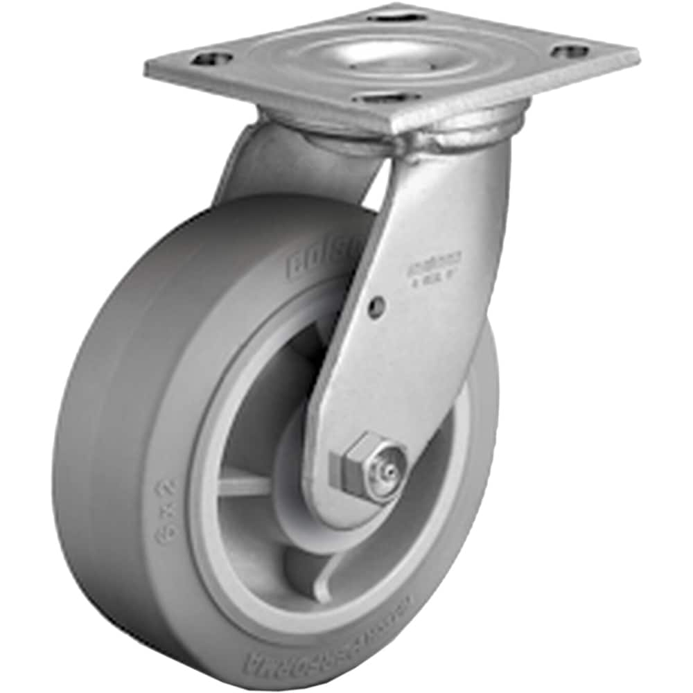 Linco - Standard Casters; Mount: Top Plate ; Style: Swivel ; Wheel Diameter: 6 (Inch); Wheel Width: 2 (Inch); Overall Height (Inch): 7-1/2 ; Load Capacity (Lb.): 600.000