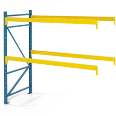 Steel King - Storage Racks; Type: Pallet Rack Add-On Unit ; Width (Inch): 72 ; Height (Inch): 120 ; Depth (Inch): 42 ; Number of Bays: 1 ; Color: Blue; Yellow - Exact Industrial Supply