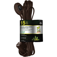 GoGreen Power - Power Cords; Cord Type: Replacement Cord ; Overall Length (Feet): 15 ; Cord Color: Brown ; Amperage: 13 ; Voltage: 125 ; Wire Gauge/Number of Conductors: 16/2 - Exact Industrial Supply