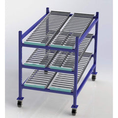 UNEX Manufacturing - Steel Shelving Type: Mobile Gravity Rack Starter or Add-On: Starter Unit - Exact Industrial Supply