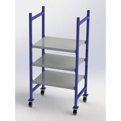 UNEX Manufacturing - Steel Shelving Type: Mobile Pick Tray Rack Starter or Add-On: Starter Unit - Exact Industrial Supply