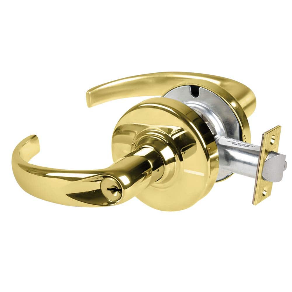 Schlage - Lever Locksets; Door Thickness: 1 3/8 - Exact Industrial Supply