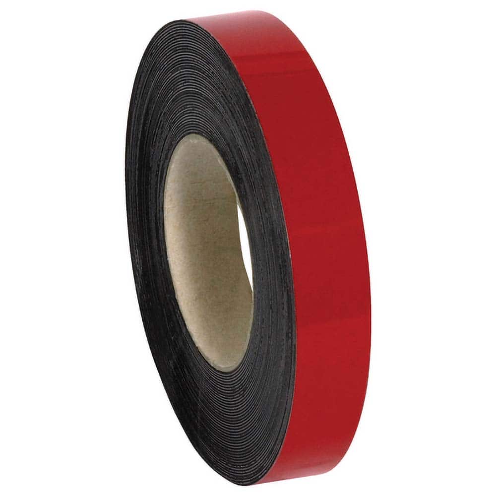 Warehouse Labels, Magnetic Rolls, 1″ x 100', Red, 1/Case