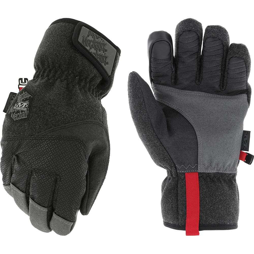 General Purpose Work Gloves: X-Large, Fleece Black & Gray