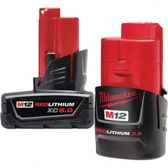 Milwaukee Tool - 12 Volt Lithium-Ion Power Tool Battery - Exact Industrial Supply