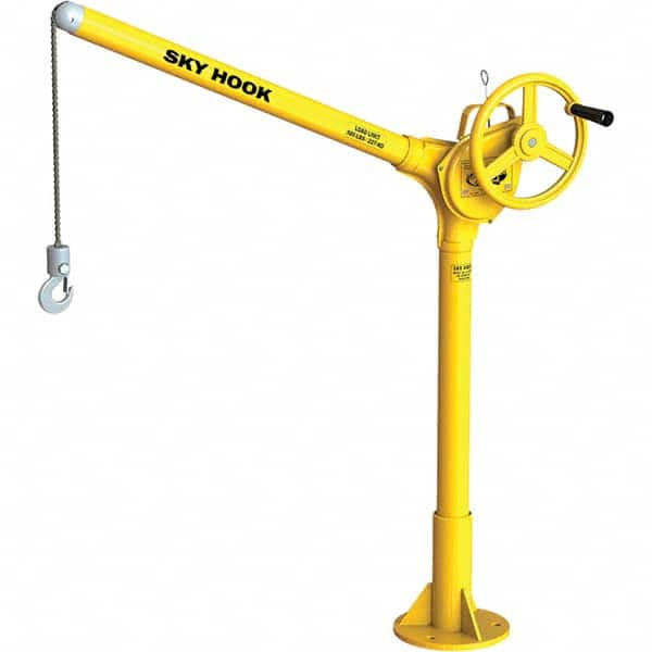 Sky Hook - 500 Lb Steel Lifting Hook Crane - Exact Industrial Supply