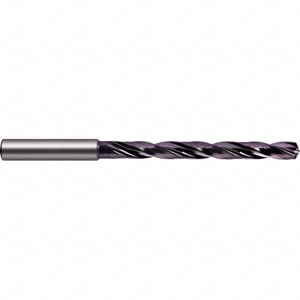 Guhring - 3mm 140° Spiral Flute Solid Carbide Taper Length Drill Bit - Exact Industrial Supply