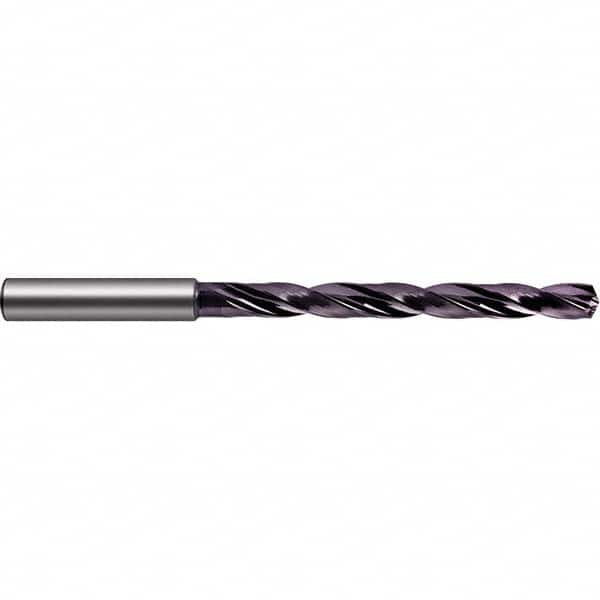 Guhring - 16.3mm 140° Spiral Flute Solid Carbide Taper Length Drill Bit - Exact Industrial Supply