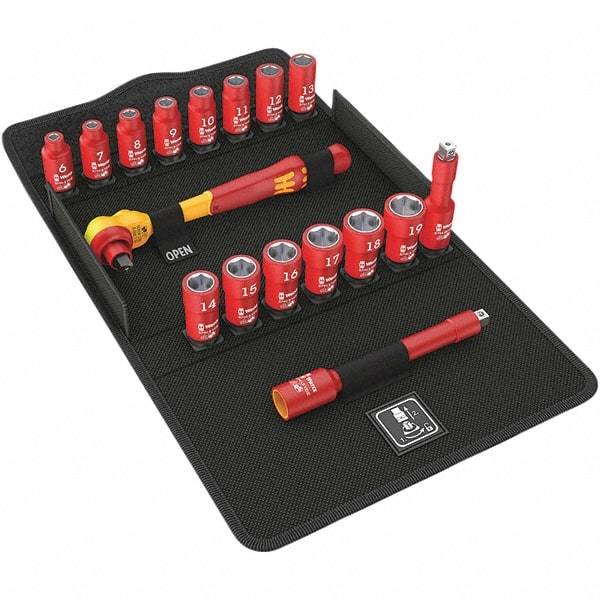 Wera - Socket Sets Measurement Type: Metric Drive Size: 3/8 - Exact Industrial Supply
