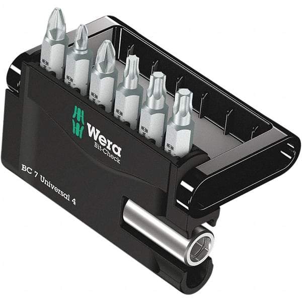 Wera - Screwdriver Bit Sets Type: Insert Bit Set Drive Size: 1/4 (Inch) - Exact Industrial Supply