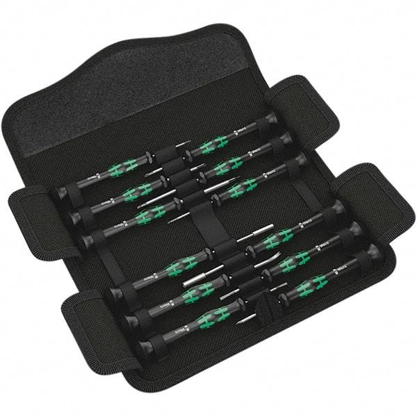 Wera - Screwdriver Sets Screwdriver Types Included: Phillips; Slotted; Microstix; TorxPlus; Torx Number of Pieces: 12 - Exact Industrial Supply