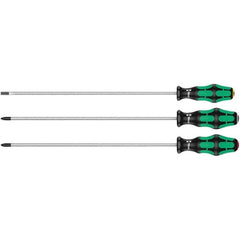 Wera - Screwdriver Sets Screwdriver Types Included: Pozidriv; Slotted; Phillips Number of Pieces: 3 - Exact Industrial Supply