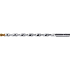 Extra Length Drill Bit: 0.1181″ Dia, 140 °, Solid Carbide TiSiAlCrN Finish, 2.244″ Flute Length, 3.504″ OAL, Straight-Cylindrical Shank, Series DC160-16-A1